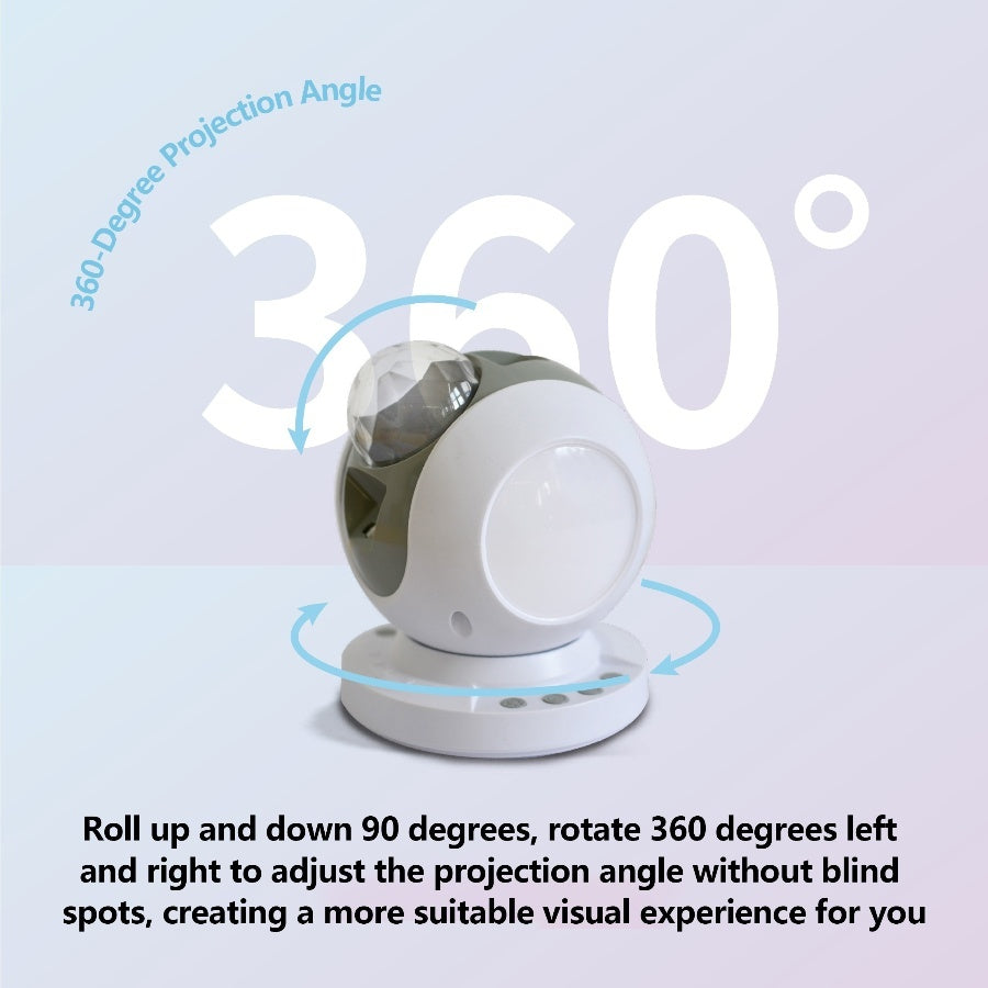 Star Projector Night Light with Bluetooth Speaker - Aurora Sky Projection for Sleep, Relaxation & Party Decor | Remote Control