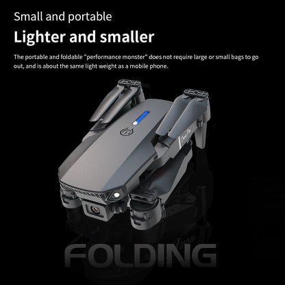 E88 Dual 4K Camera Drone - Foldable WiFi FPV RC Quadcopter for Kids & Beginners