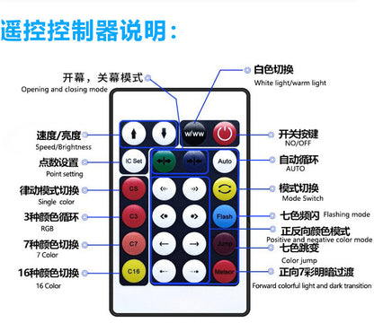 RGB LED Rope Lights - 200 LEDs App & Remote Control String Lights for Room Decor