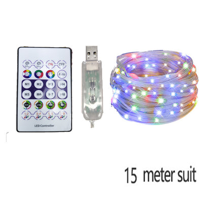RGB LED Rope Lights - 200 LEDs App & Remote Control String Lights for Room Decor