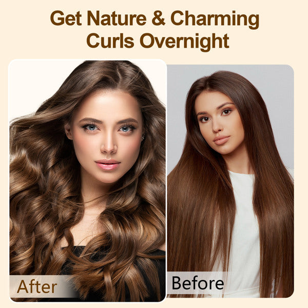 Satin Heatless Hair Curler - Overnight Soft Wave Curls for All Hair Types