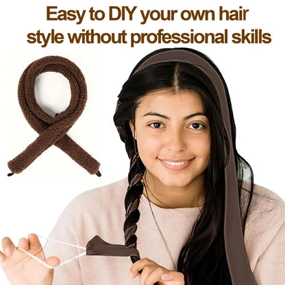 Satin Heatless Hair Curler - Overnight Soft Wave Curls for All Hair Types