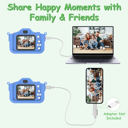 Kids Digital Camera 48MP - Dual Lens with Games & Music for Ages 6+