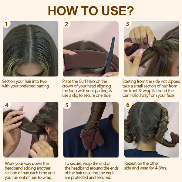 Satin Heatless Hair Curler - Overnight Soft Wave Curls for All Hair Types