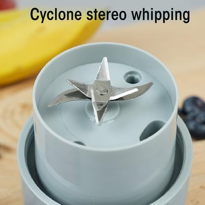 Portable Blender - USB Rechargeable Mini Smoothie Maker with Lid & Straw for Travel, Gym & Home