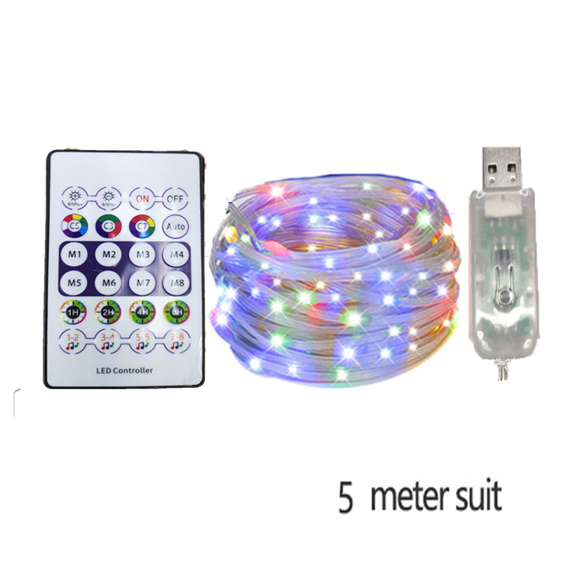 RGB LED Rope Lights - 200 LEDs App & Remote Control String Lights for Room Decor