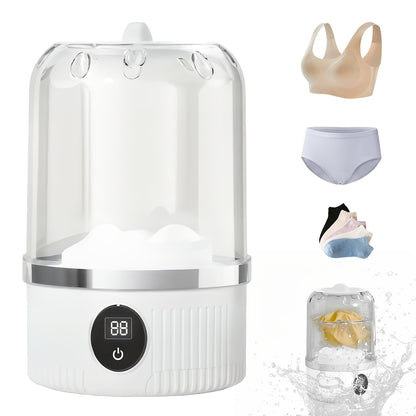 Underwear Washer, Portable Mini Washing Machine, Upgraded Mini Washings Machines, Rechargeable Cordless Washing-Machine, Laundry Cup For Bra, Underwear, Socks.